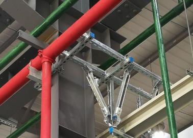 新田该抗震支架的整体式支吊架结构协调性好